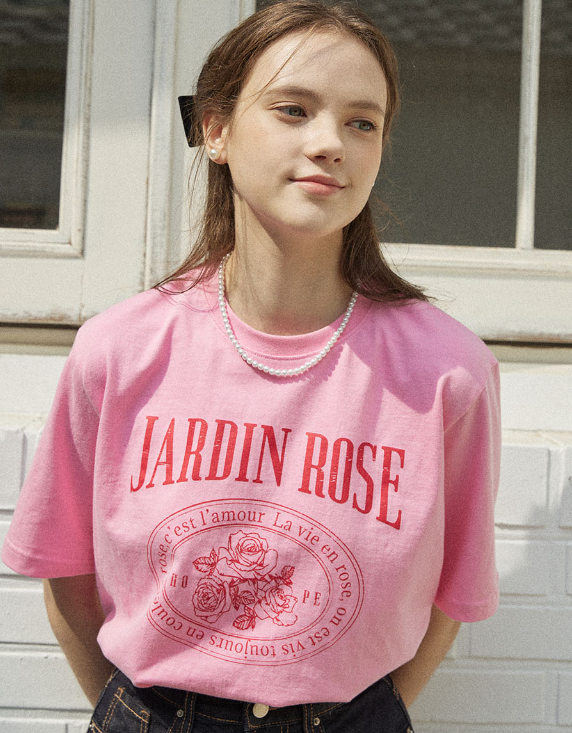 KR OURHOPE Jardin Rose T-shirt