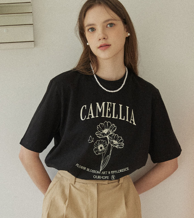 KR OURHOPE Camellia T-shirt