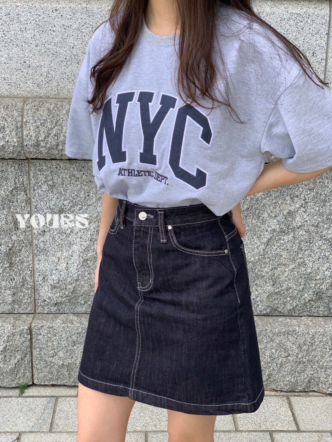 NYC 刺繡 短Tee (3colors)