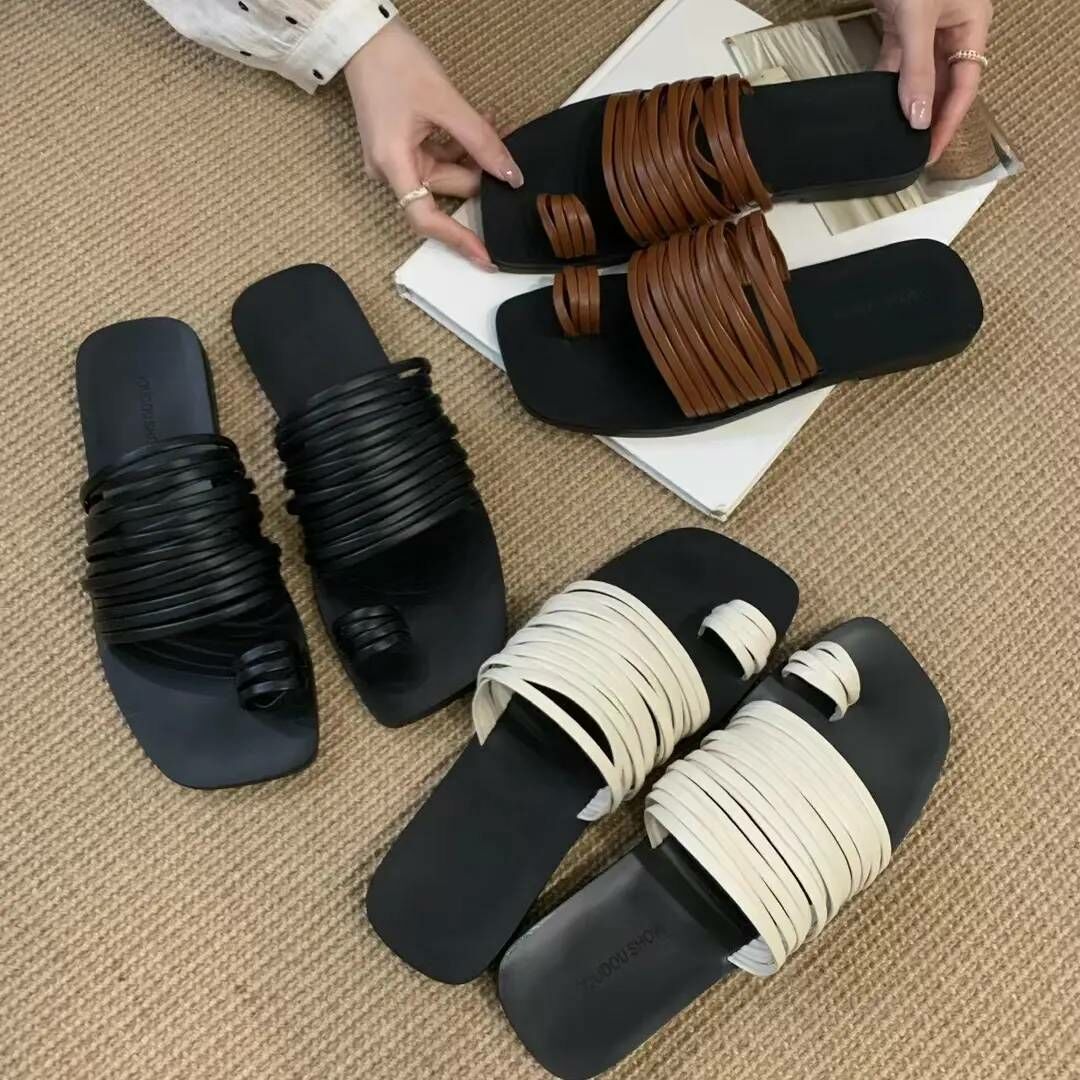 羅馬環環套趾拖鞋