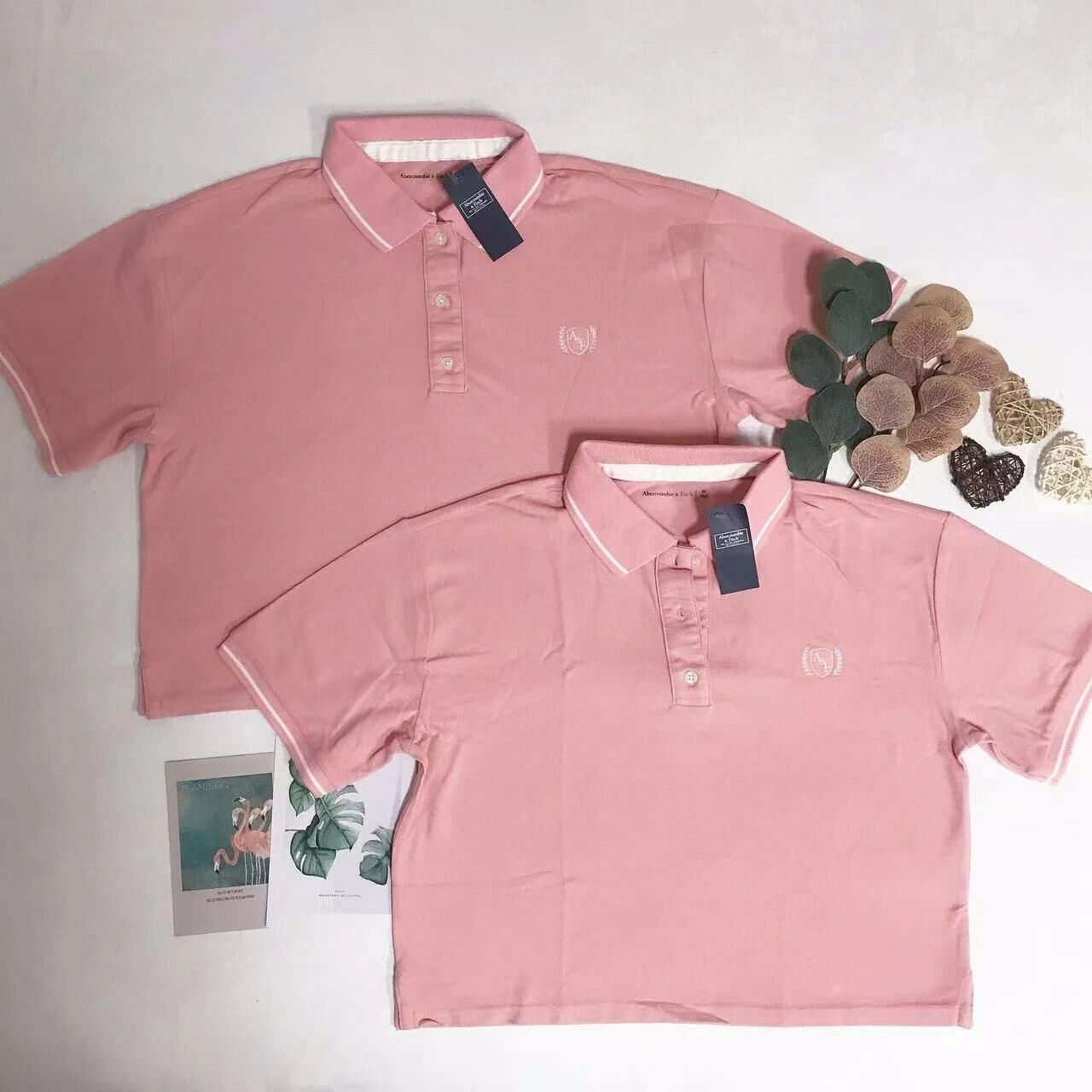 女裝款 A & F CROP LOGO POLO