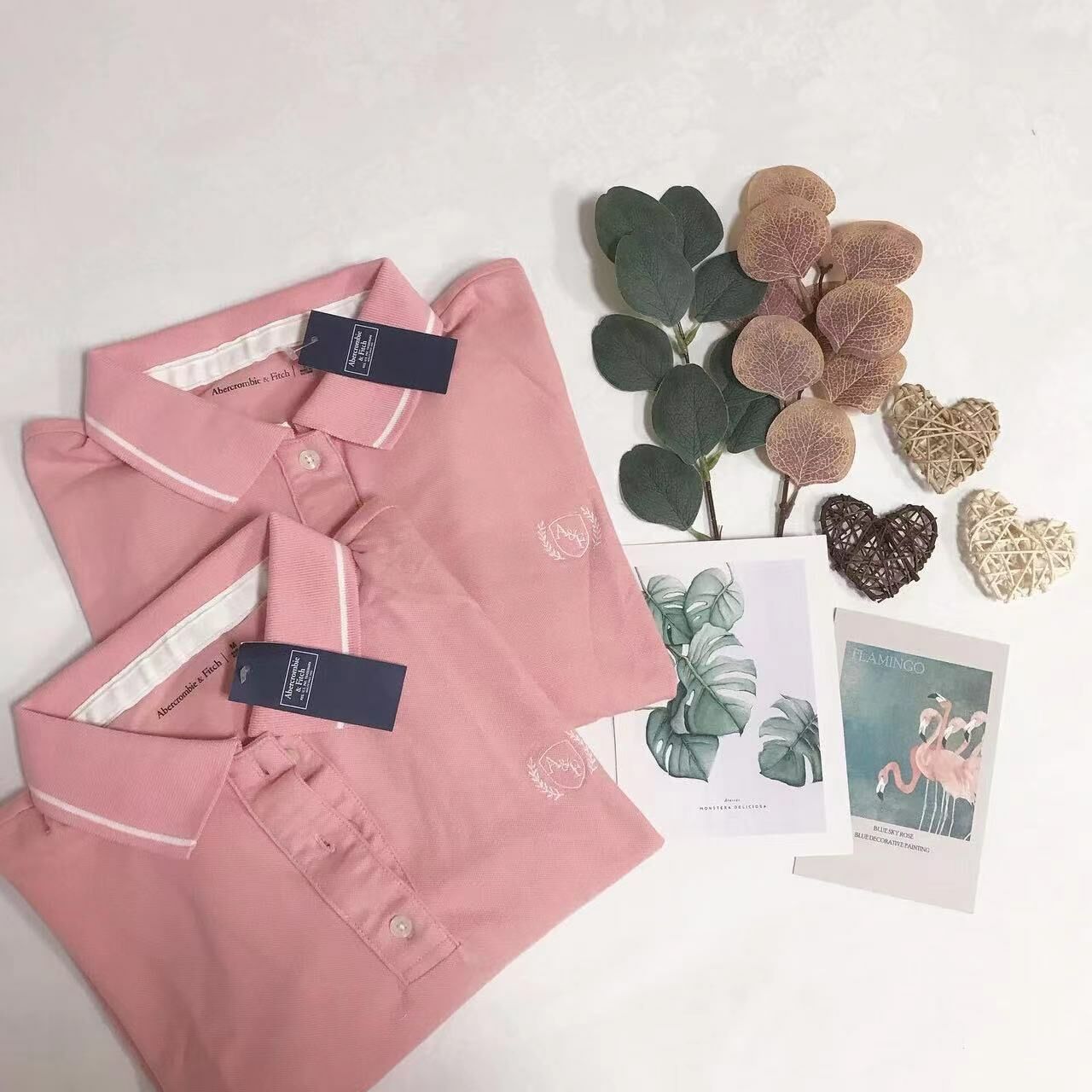 女裝款 A & F CROP LOGO POLO