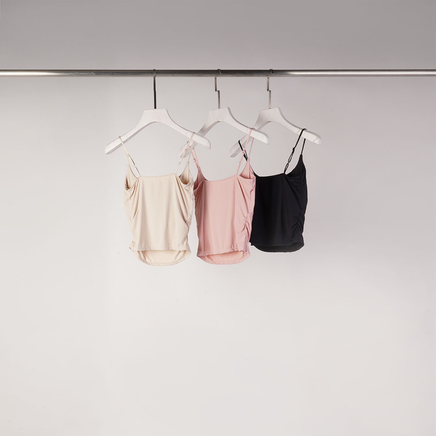 質感側抓皺細肩Bra Top | 5色