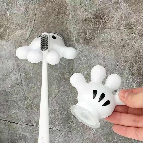 《4049》米奇手掌無痕黏貼牙刷架