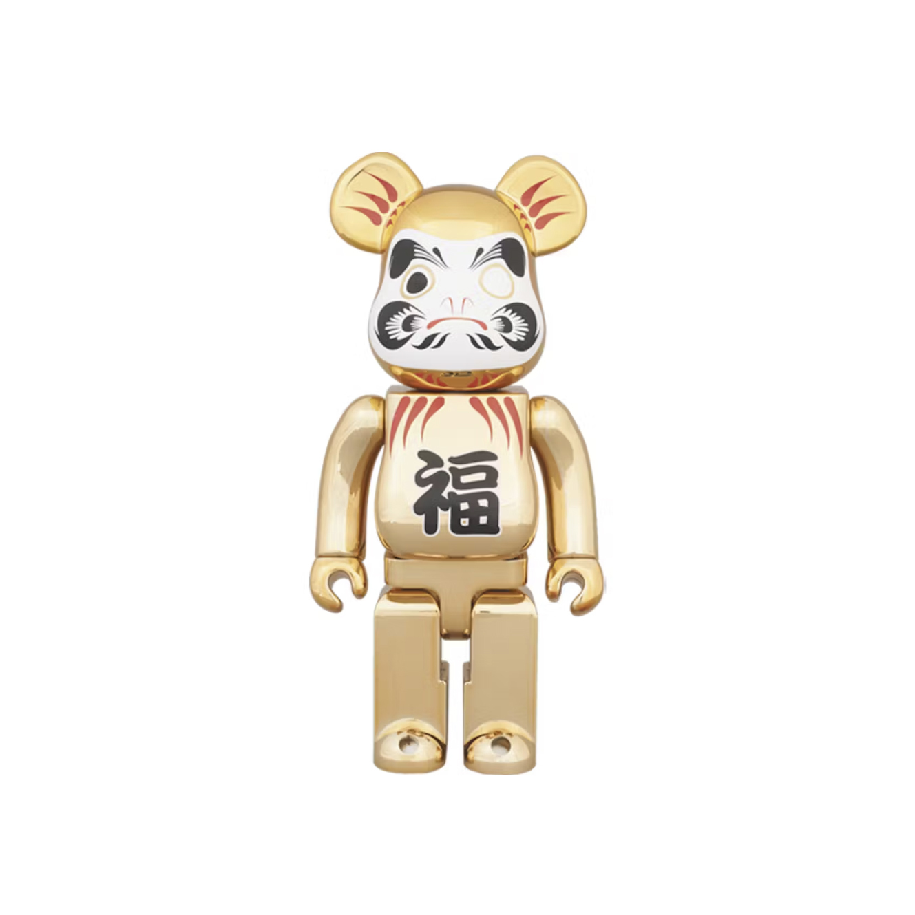 BE@RBRICK DAZZLING GOLD PLATED DARUMA 達磨 福 電鍍金 400%