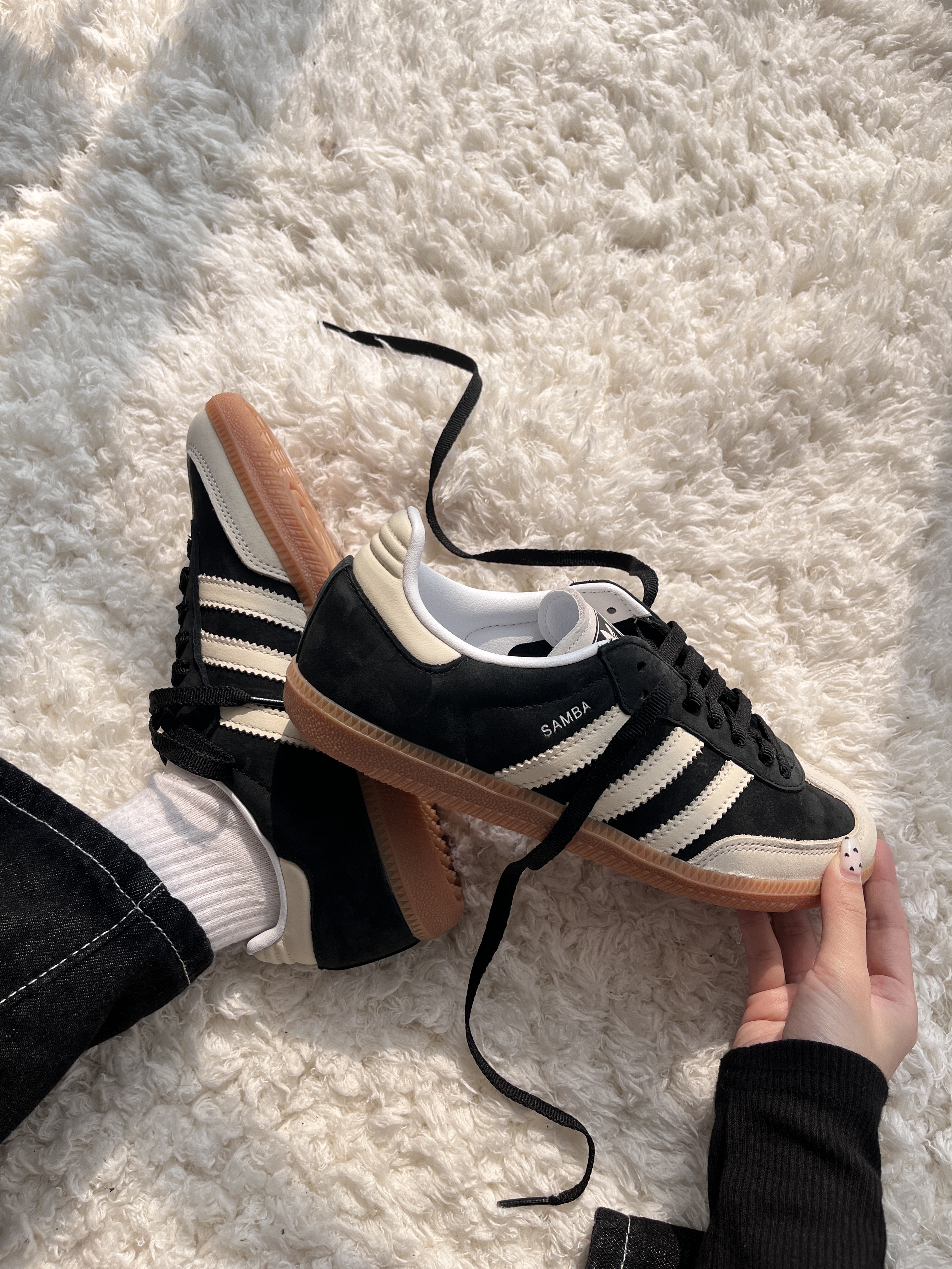 Adidas Originals Samba 黑芝麻 奶油 焦糖底 女款 IE5836