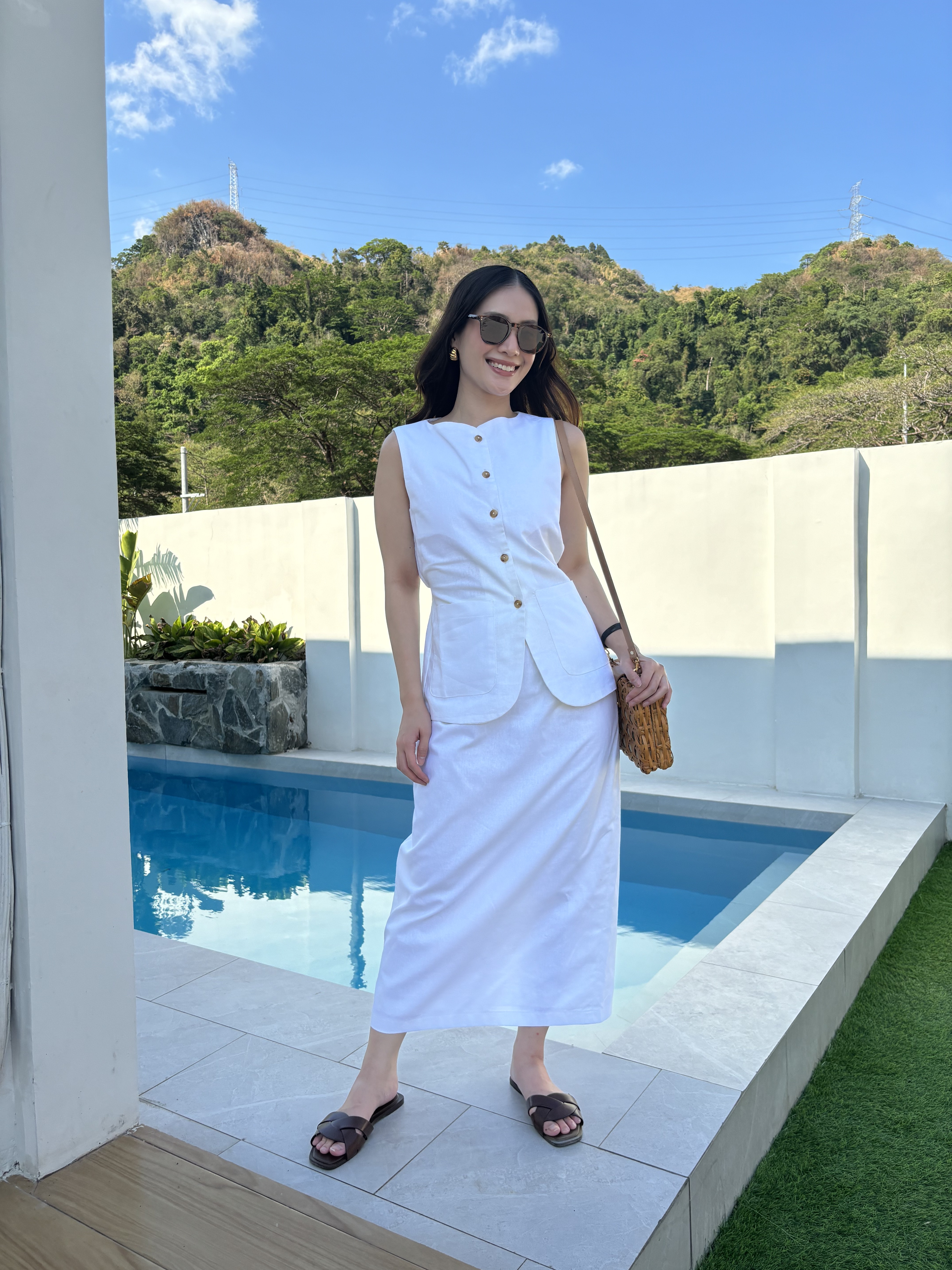 Austine Linen Set - White