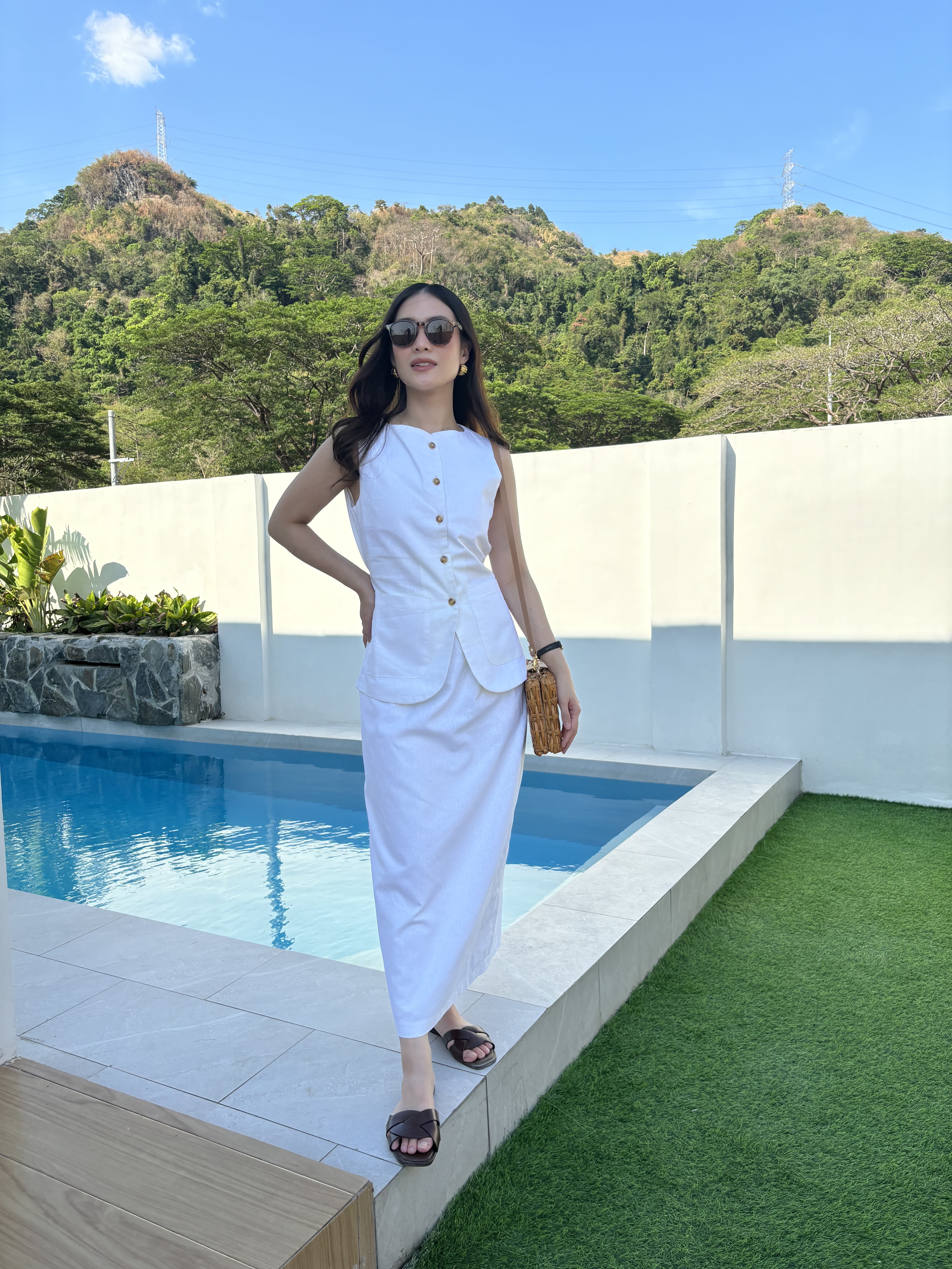 Austine Linen Set - White