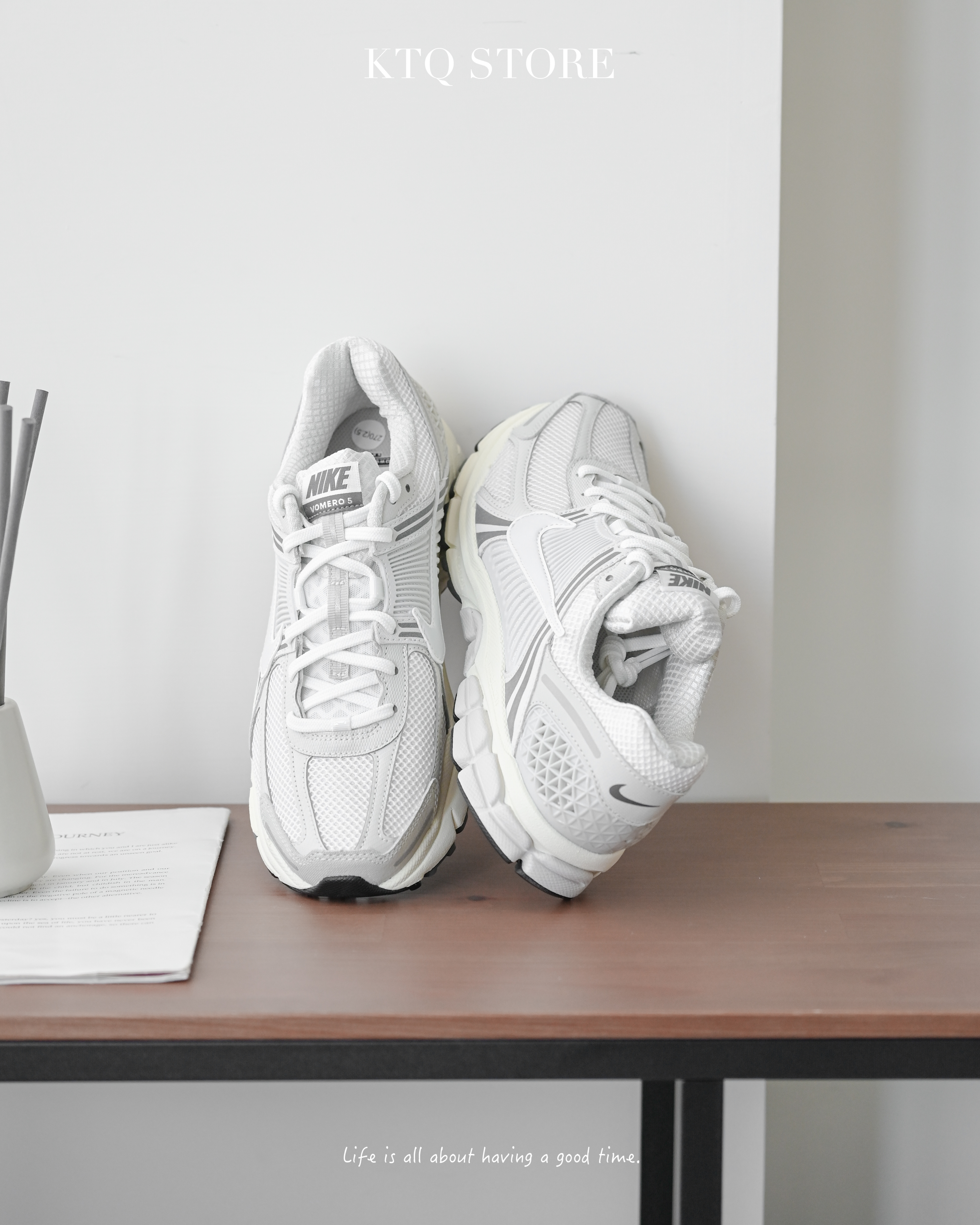 KTQ STORE ‧ NIKE ZOOM VOMERO 5 奶油灰淺灰柔灰奶油底 HF0731-007