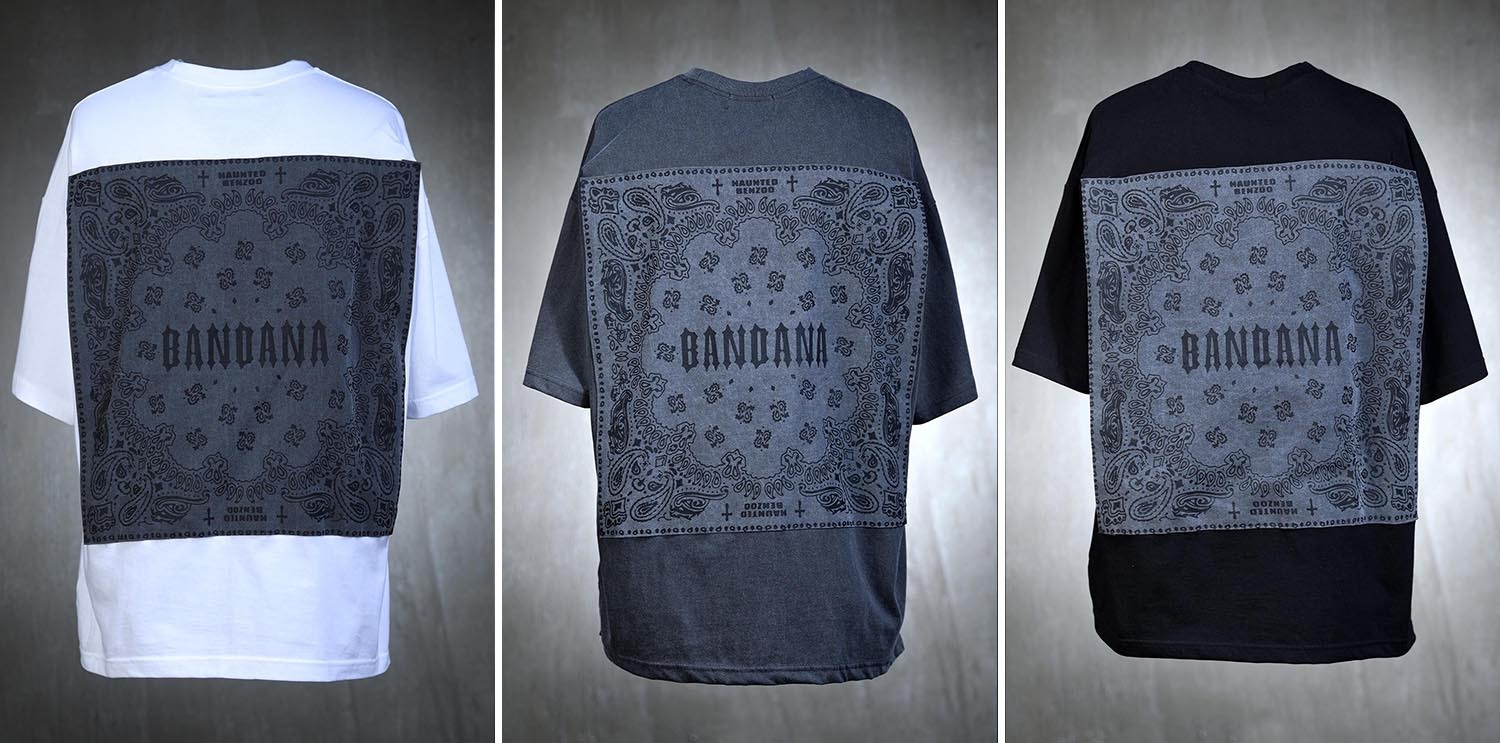 頭巾佩斯利補丁短袖T恤