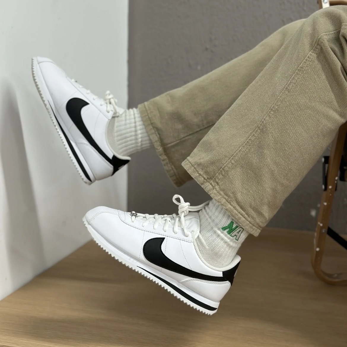 Nike Cortez 經典黑白 阿甘 904764-102