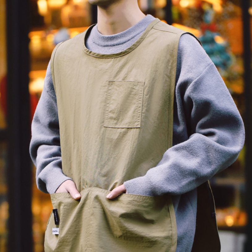 現貨|速出【VSUM01】日系圓弧尼龍抗髒污背心/工作圍裙