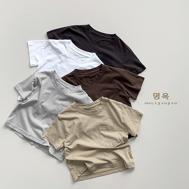 五色百搭基礎口袋tee