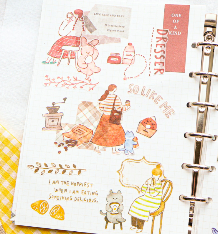 Play+ Ink 墨水主題 和紙貼紙｜日本Mind Wave