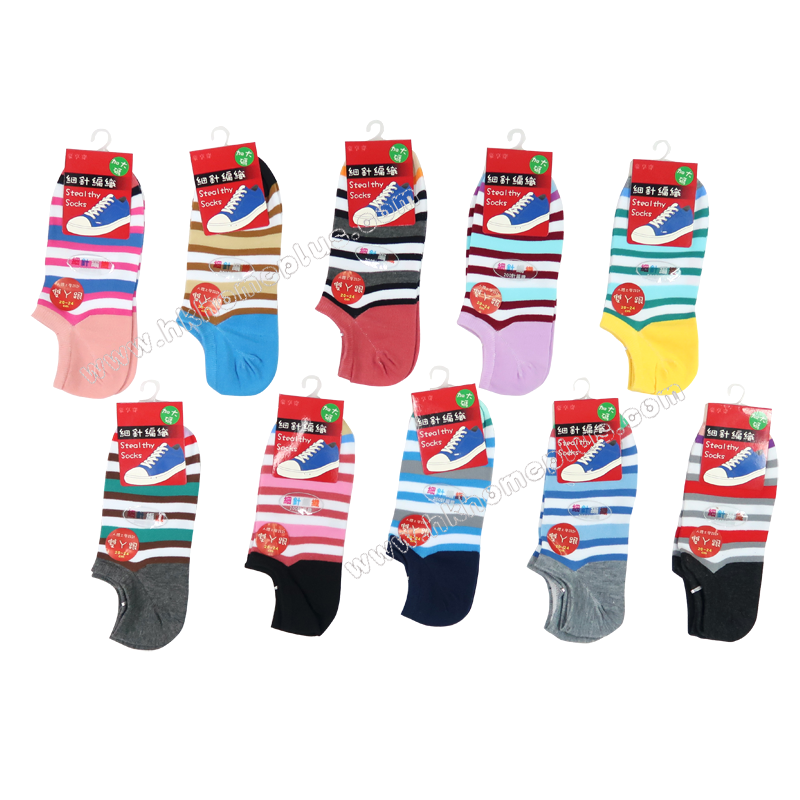 3對裝 女裝/童裝 細針編職花隠形襪