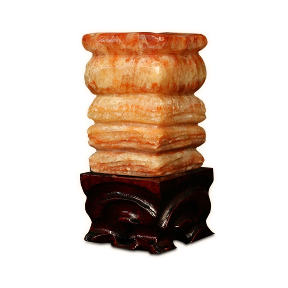 【菩提居】彩霞肉形石贈展示底座 (廠商直出、不參加免運及滿額贈優惠)