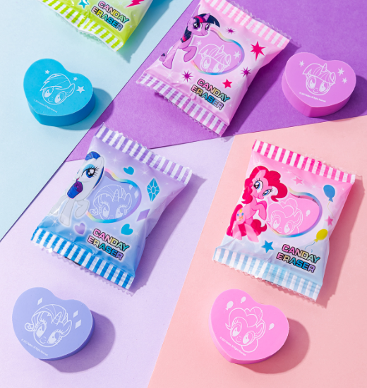一正文具小馬寶莉形象糖果色橡皮擦 YZ3507