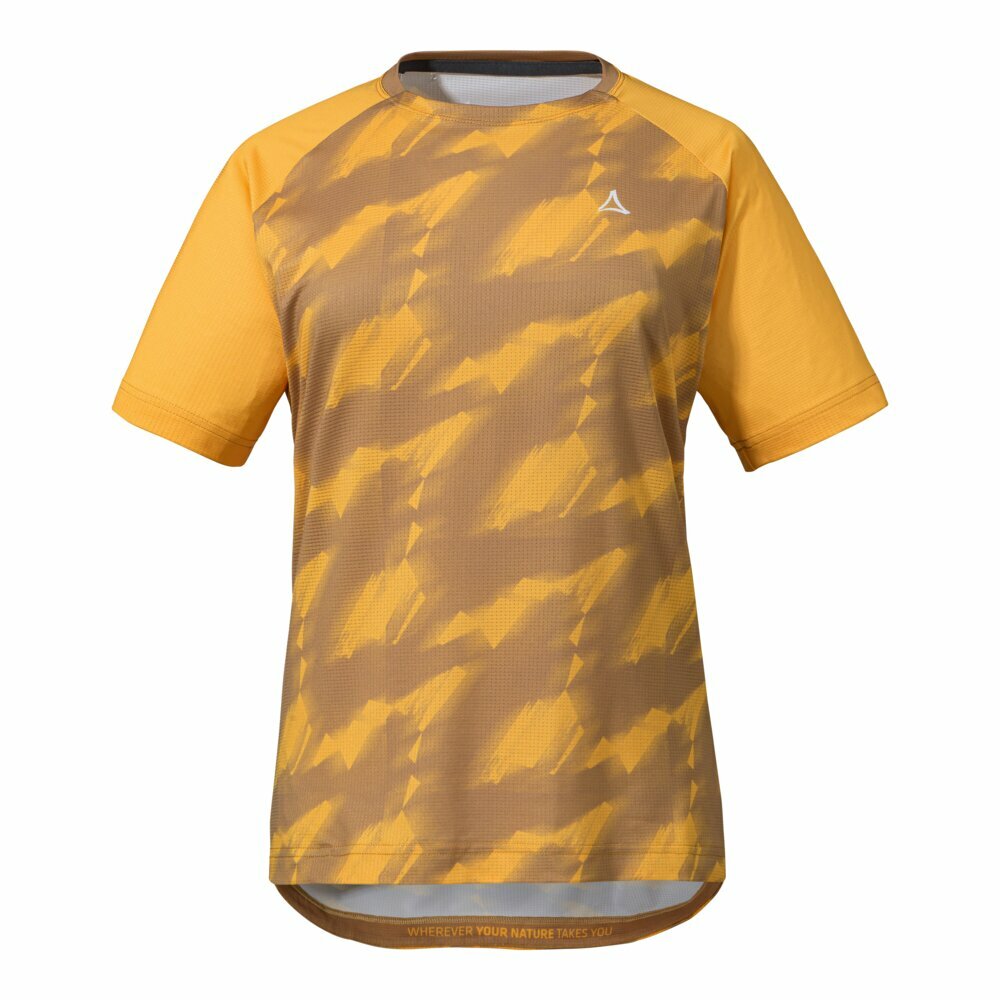 【Schoffel】女排汗快乾彈性印花上衣 / 24SL50-13559-[薑黃]