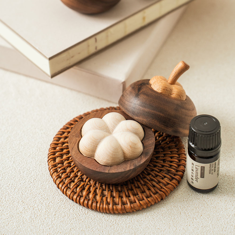 OPretty 歐沛媞 甜蜜相伴 室內/車用 香氛擴香【手工雕刻木質山竹+草本精油5ml】附精美禮盒-多款