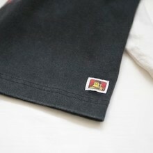【 BEN DAVIS | PRINT HALF SLEEVE T-SHIRTS 復古風格拼袖短TEE 】
