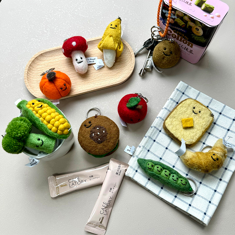 韓國｜尼泊爾羊毛氈-食物系列吊飾