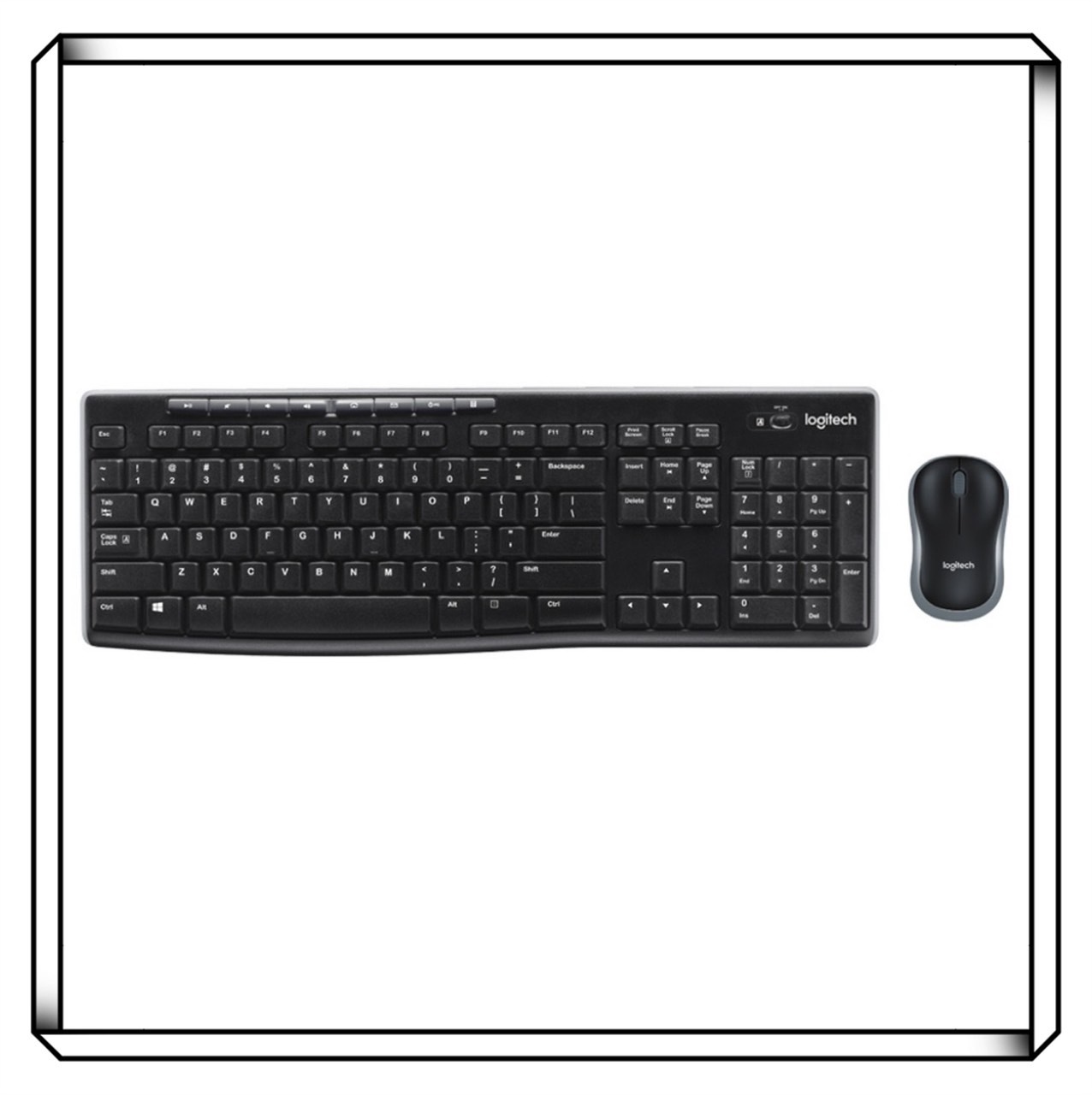 Logitech 羅技 MK270R 無線滑鼠鍵盤組