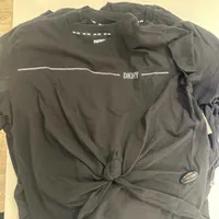 [S] DKNY RHINESTONE STRIPE LOGO TEE,BLACK/SILVER, DP4T9929-BSV (SD893)