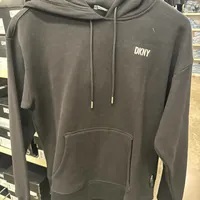 [S] DKNY WOMEN'S SPORTS HOODIE,BLACK/SILVER, DP2T9057-BSV (SD895)