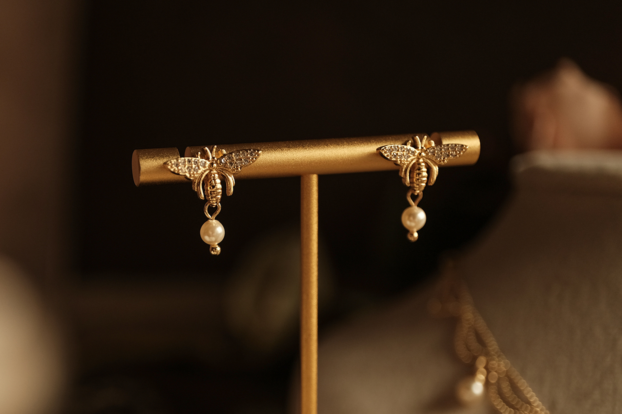 18KGP 戀戀情深耳環