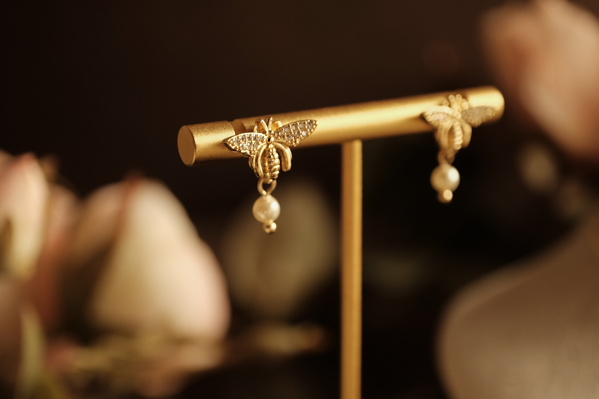 18KGP 戀戀情深耳環