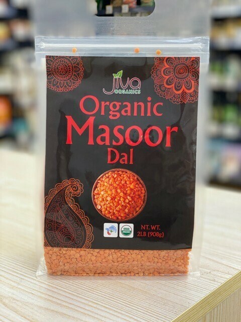 Jiva Organics 有機紅扁豆 (最佳食用日期為2028年3月30日)