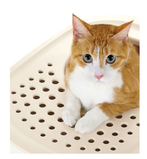 Richell Non-Stick Bucket Cat Litter Tray White