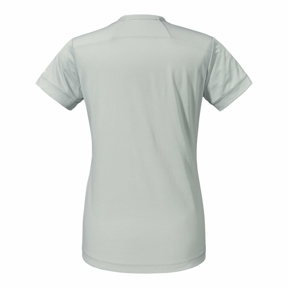 【Schoffel】女快乾拉鍊短袖上衣 / 24SL50-13564-[海藍、淺灰]