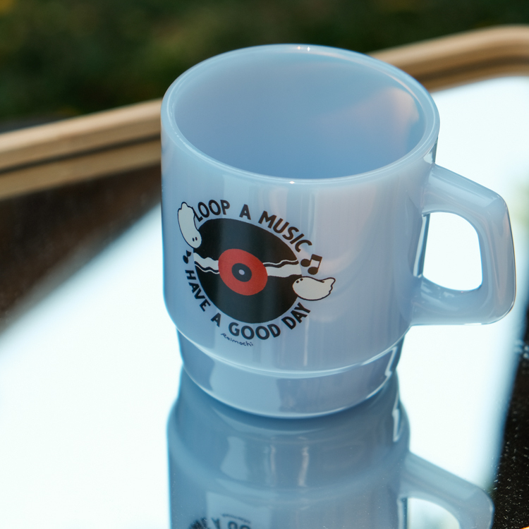 Raimochi｜音樂牛奶杯｜藍