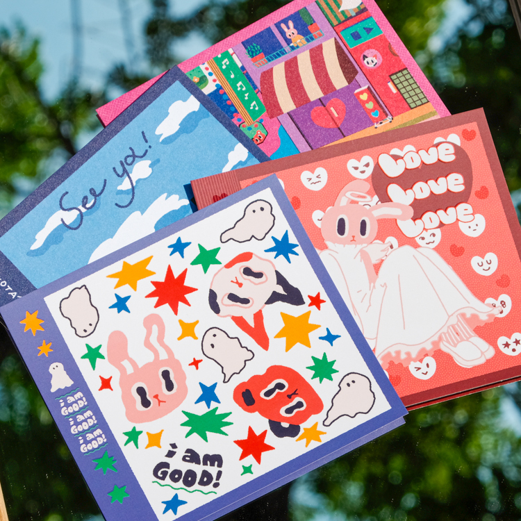 Raimochi｜唱片小卡組｜4入