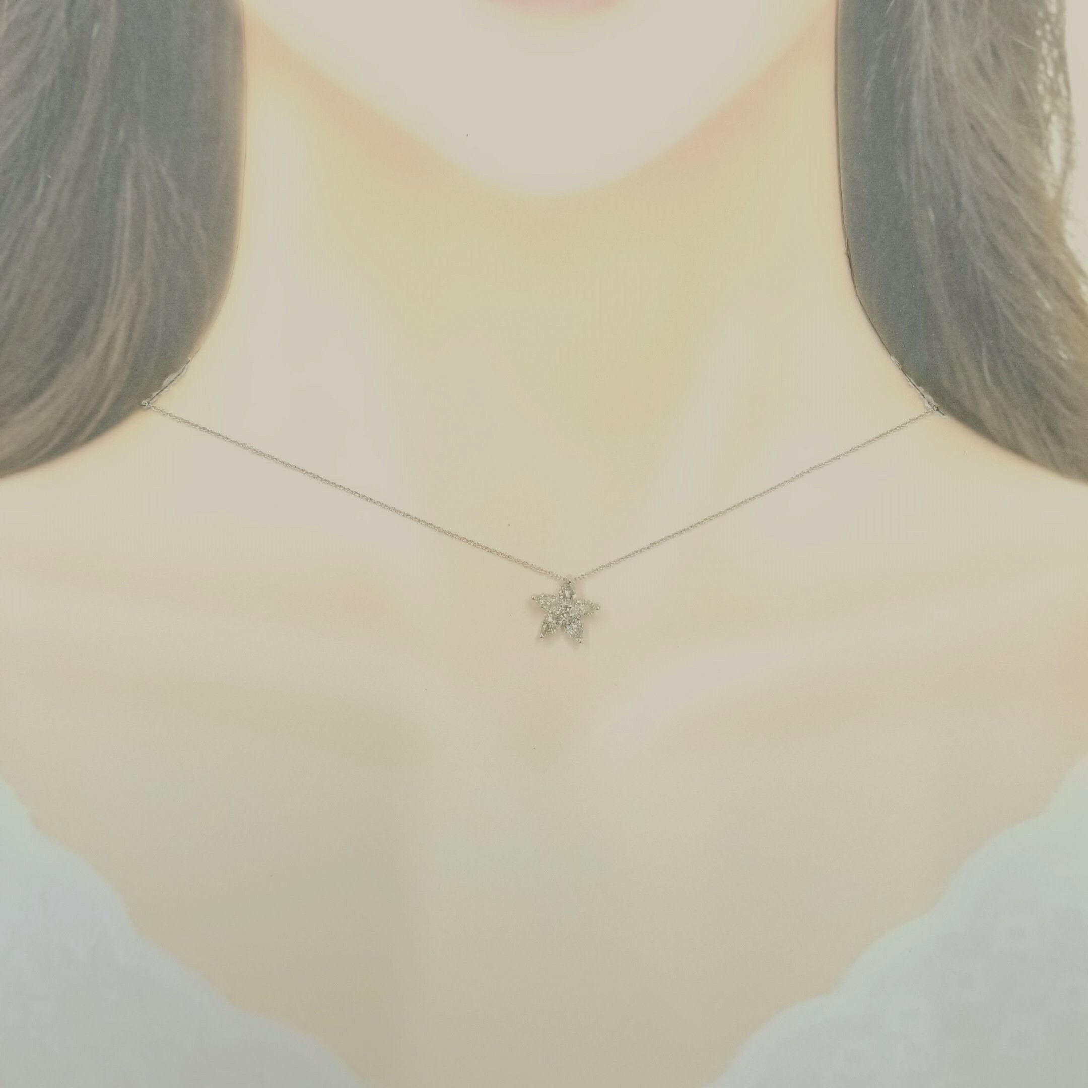 18K White Gold 1ct Diamond Pendant