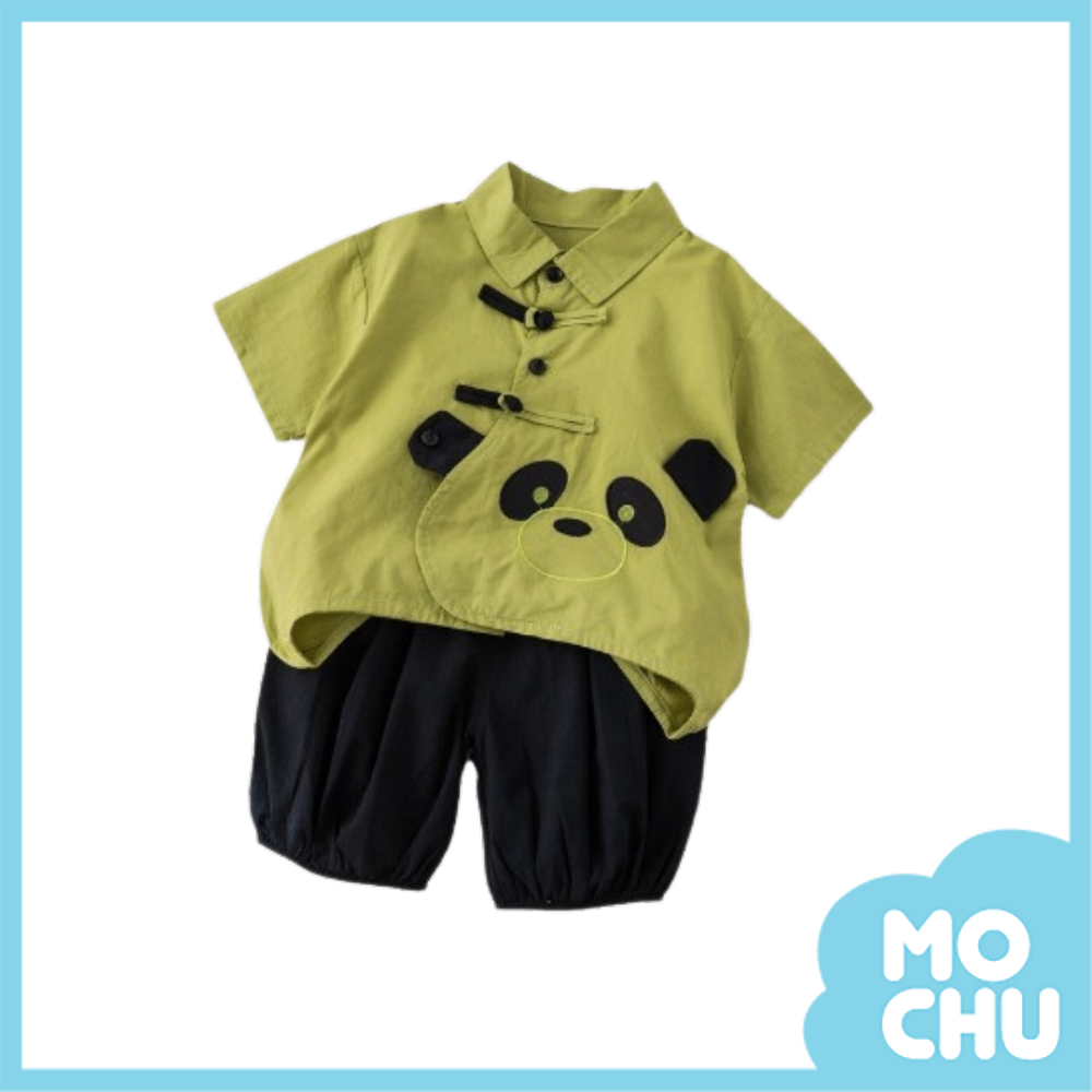 大臉貓熊節扣兩件式套裝