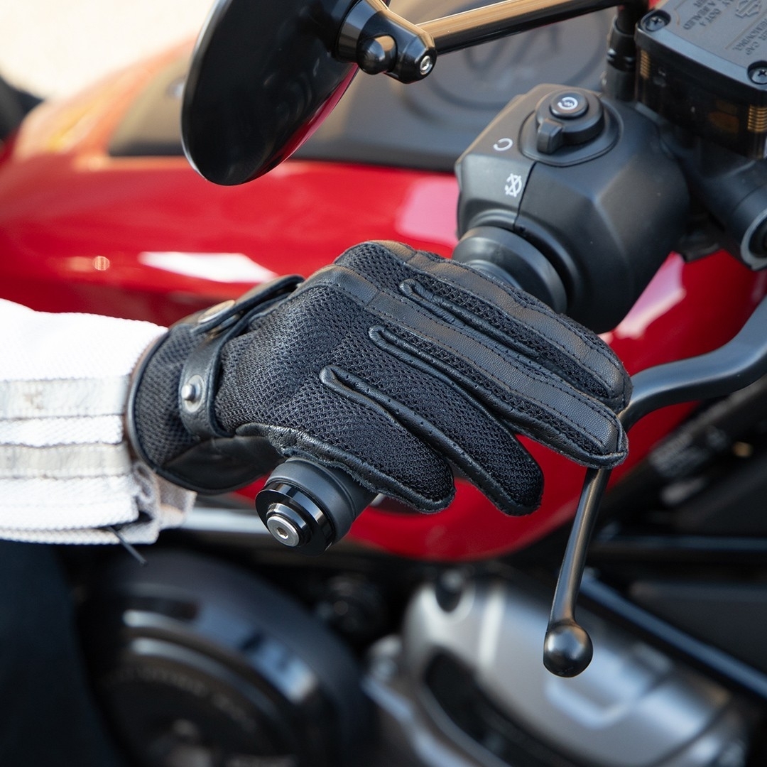 DEGNER FRTG-97M 女版 黑黑 皮布手套