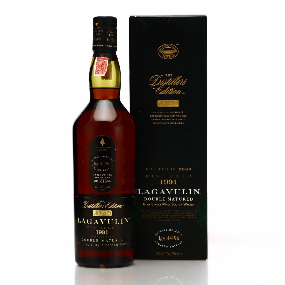 Lagavulin Distillers Edition 1991/2008 Release - 70cl/43%