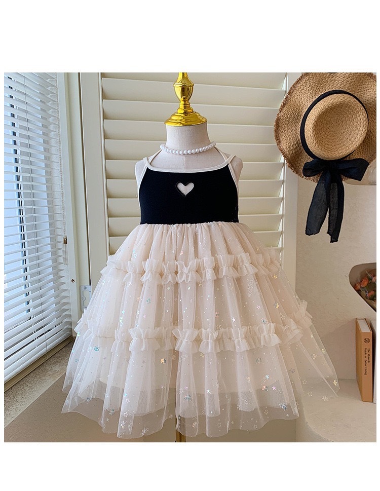 夏日愛心紗裙洋裝