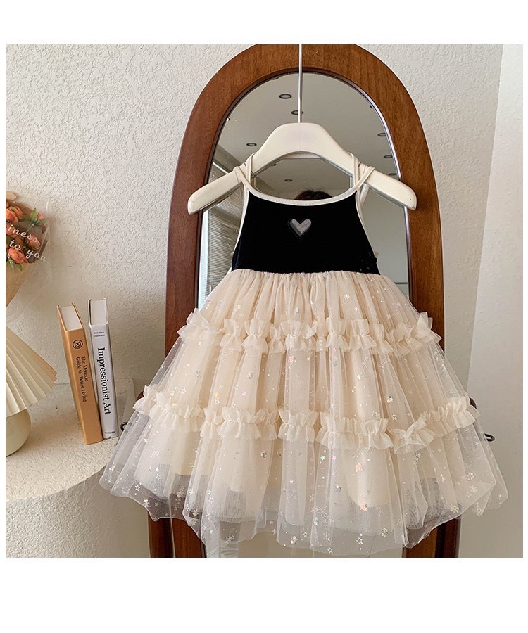 夏日愛心紗裙洋裝