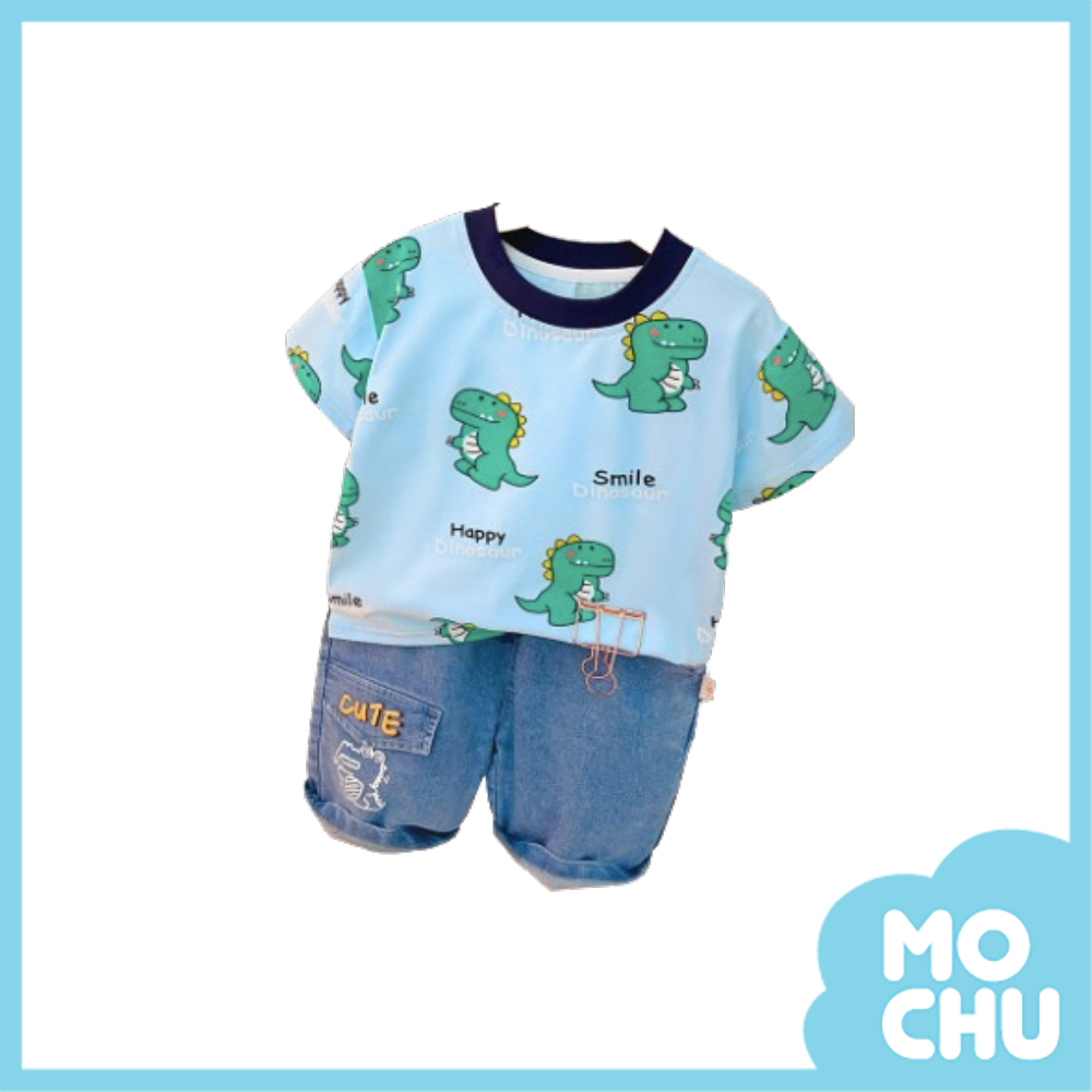 滿滿smile恐龍兩件套裝(三色）
