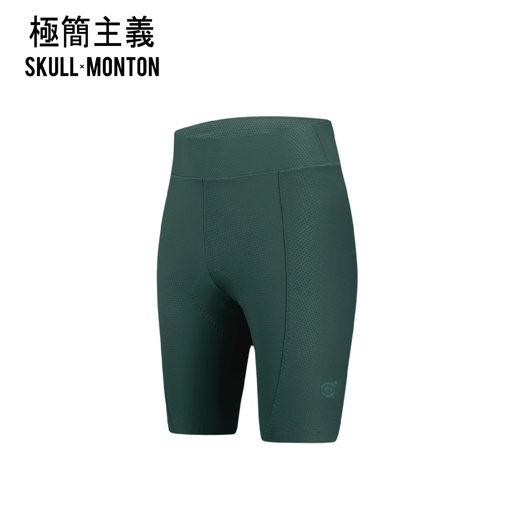 極簡主義暗綠女款平口短褲