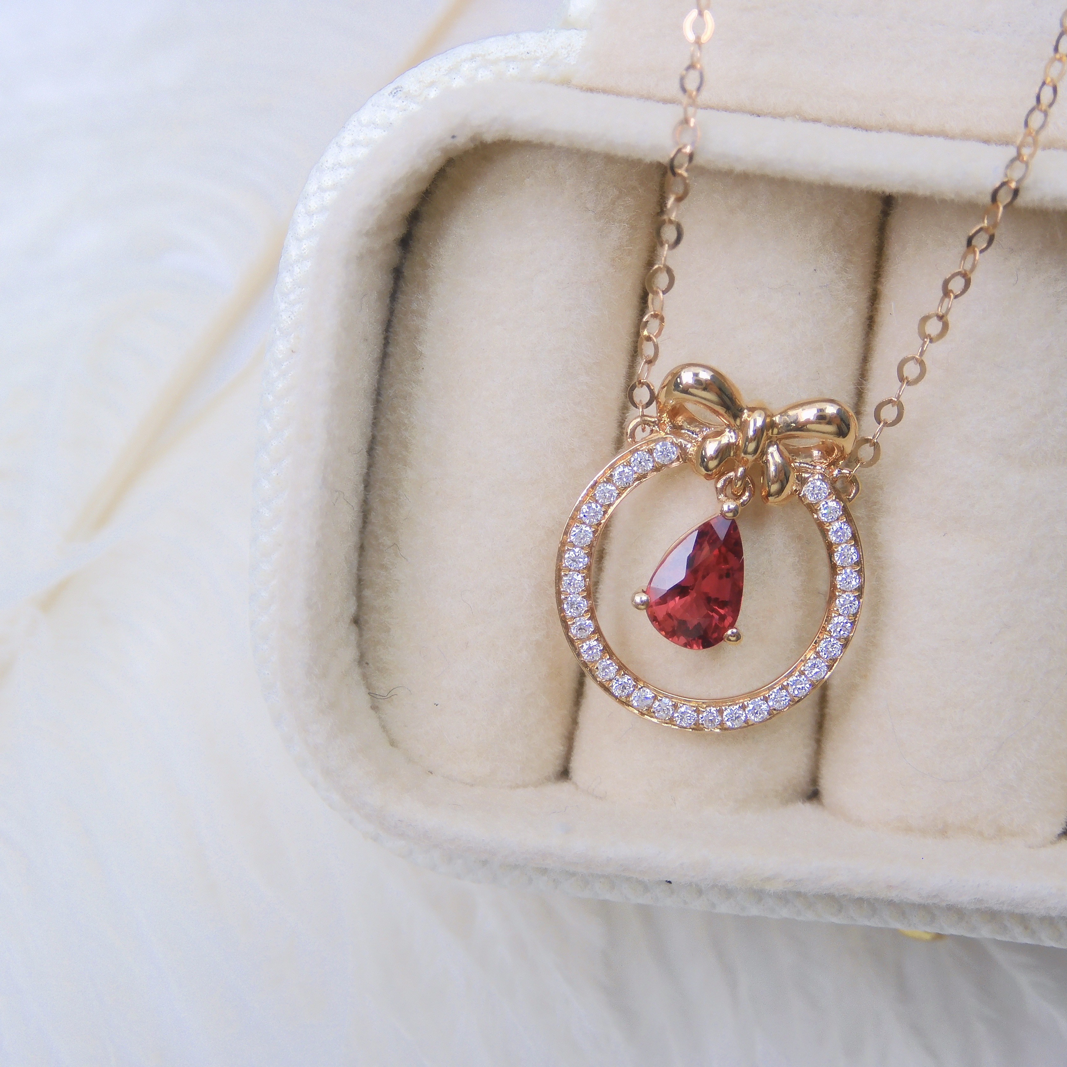 18K金 0.54ct 紅寶石項鏈