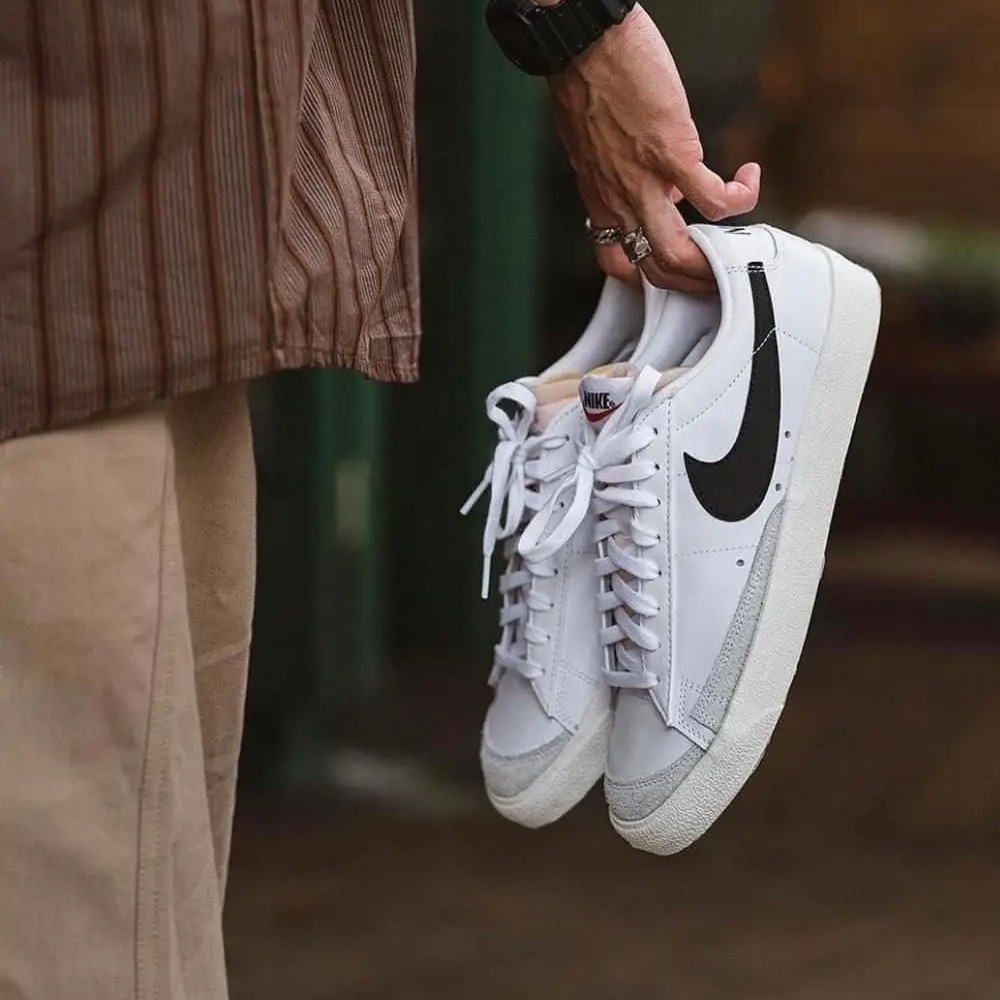 NIKE Blazer Low 77 復古 經典款 白黑 瘦子著用款 DA6364-101