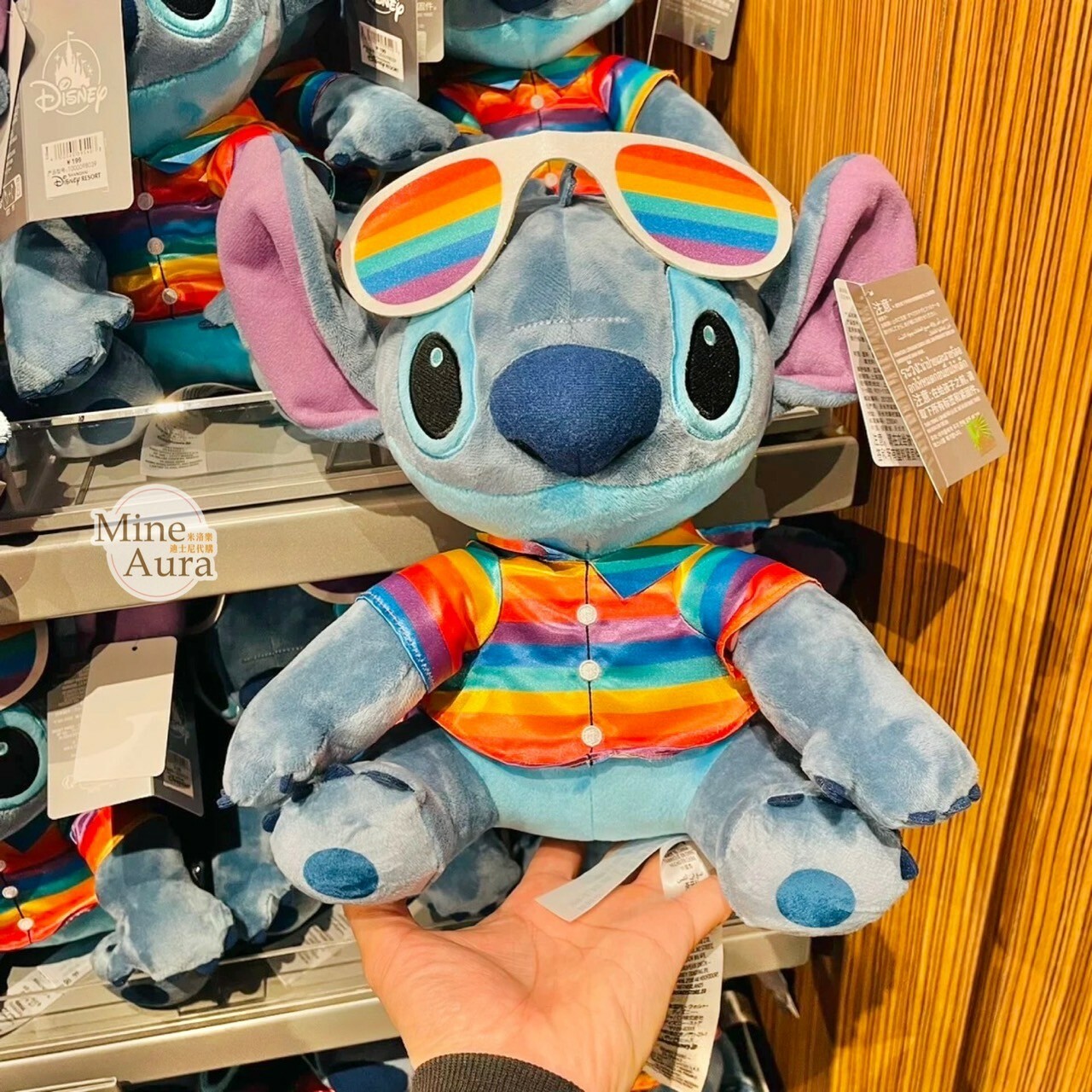 史迪奇 Stitch 彩虹 娃娃 玩偶 星際寶貝 Lilo & Stitch -上海迪士尼樂園