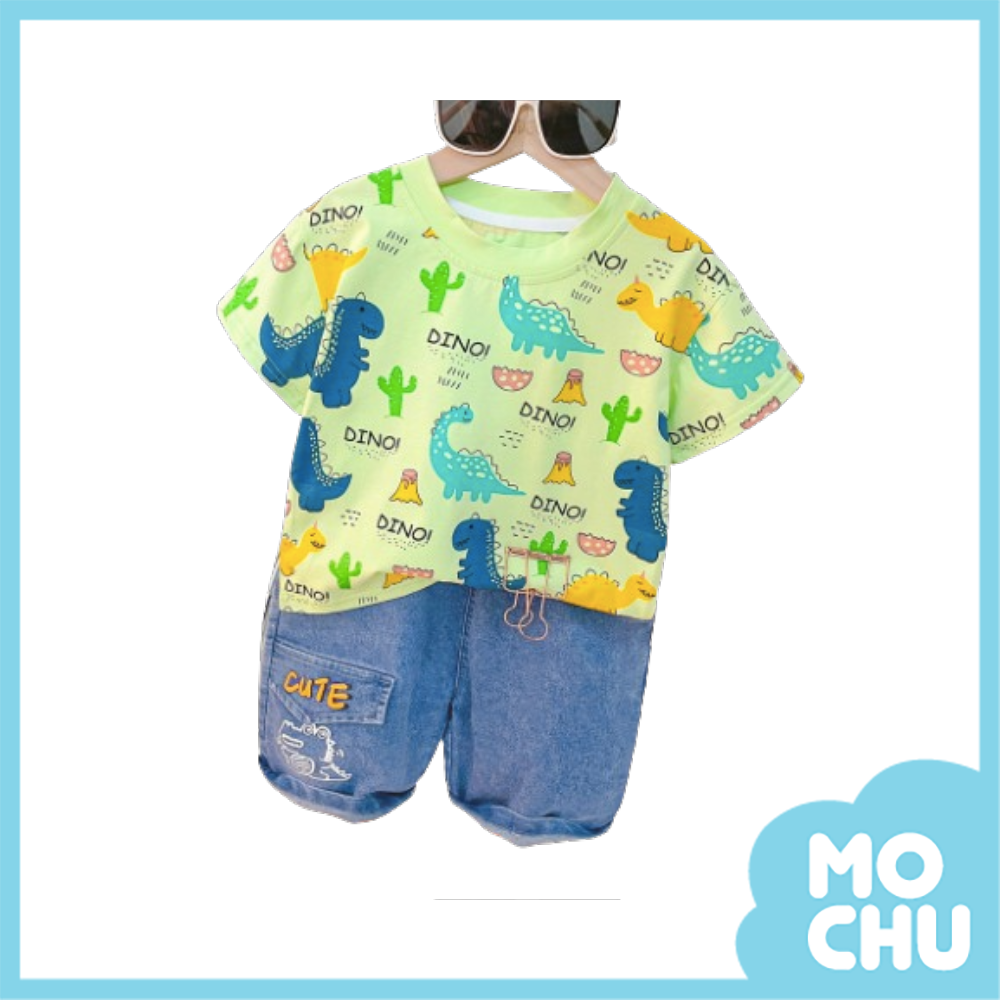 仙人掌恐龍聚集兩件套裝(三色）