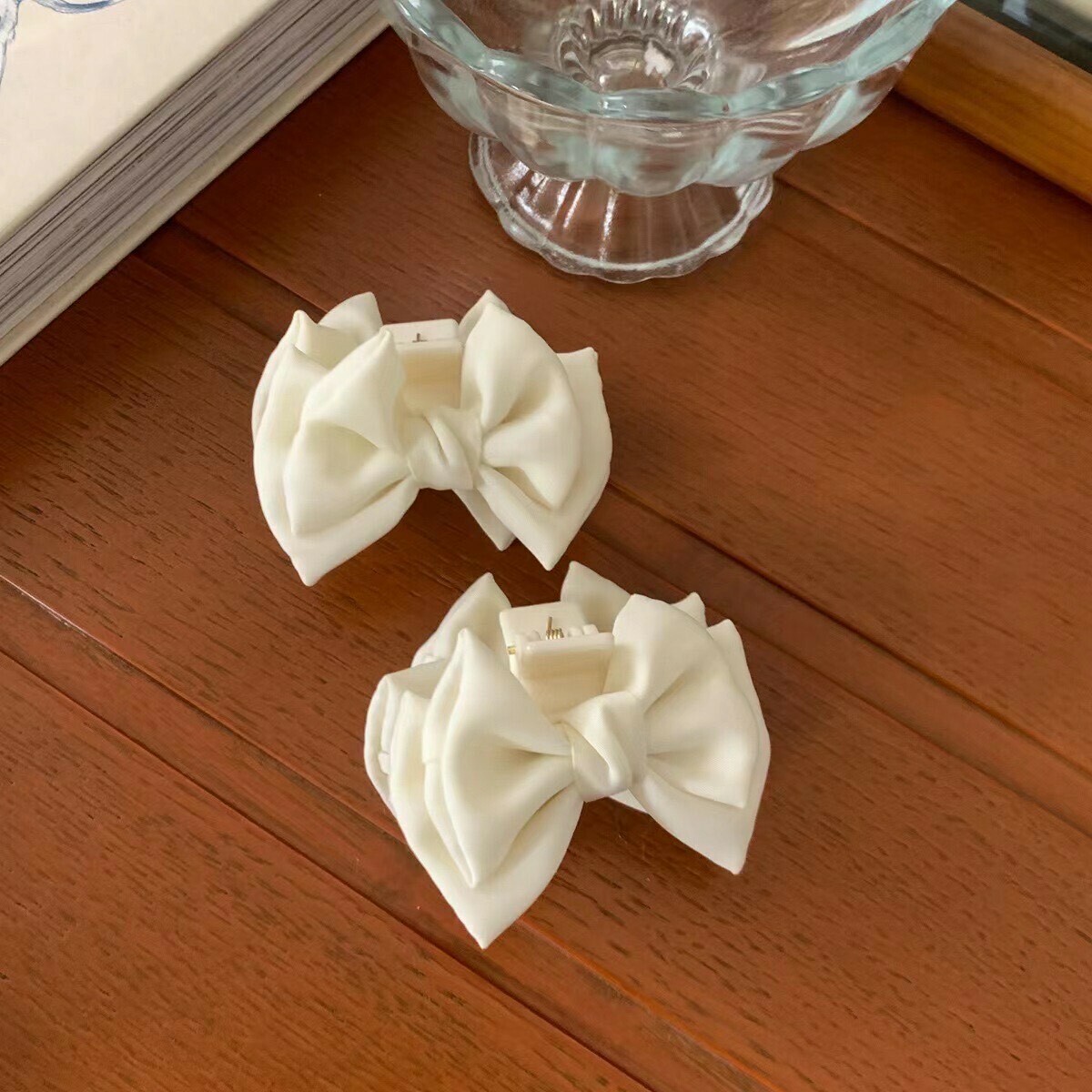 F47素面蝴蝶結對夾（一組）