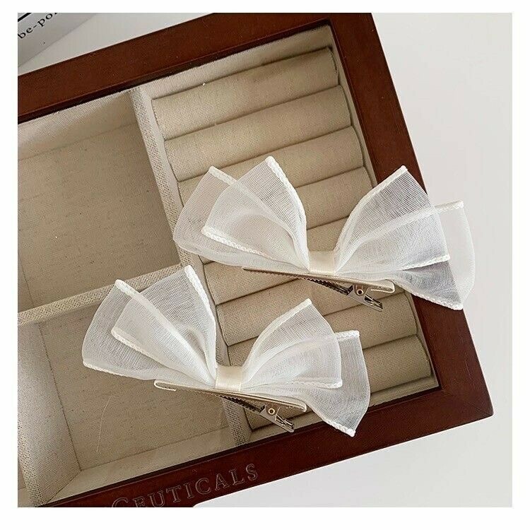 網紗蝴蝶結對夾（一組）