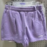 [S] NERDY W'S CURSIVE LOGO SHORTS,LIGHT PURPLE, PNES23KS093603 (SN422)